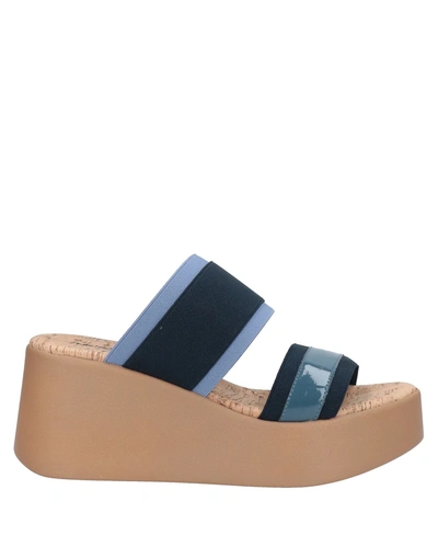 Shop Nr Rapisardi Sandals In Dark Blue