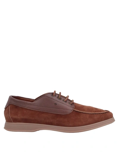 Shop Andrea Ventura Firenze Lace-up Shoes In Brown