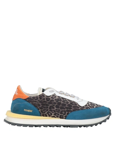 Hidnander Multicolour Sneakers In Deep Jade
