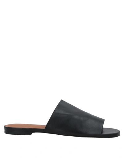 Shop Clergerie Woman Sandals Black Size 6 Lambskin