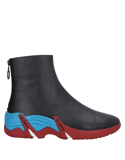 Shop Raf Simons Man Ankle Boots Black Size 6 Soft Leather
