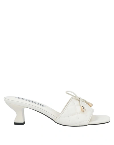 Shop Emanuélle Vee Sandals In White