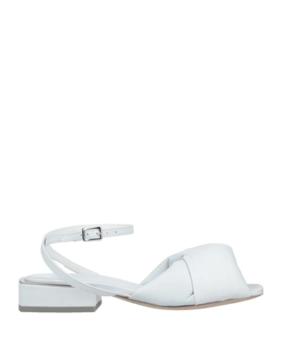 Shop Vic Matie Vic Matiē Woman Sandals White Size 8 Soft Leather