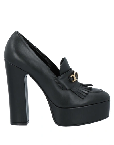 Shop Celine Woman Loafers Black Size 9 Soft Leather