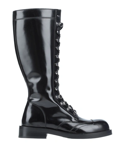 Shop Dolce & Gabbana Woman Boot Black Size 7.5 Leather