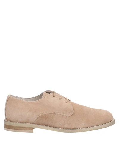 Shop Oca-loca Lace-up Shoes In Sand