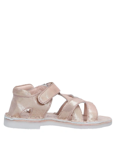 Shop Oca-loca Toddler Girl Sandals Platinum Size 9c Soft Leather In Grey