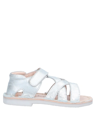 Shop Oca-loca Toddler Girl Sandals Silver Size 10c Soft Leather