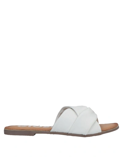 Shop Gioseppo Woman Sandals White Size 6.5 Soft Leather