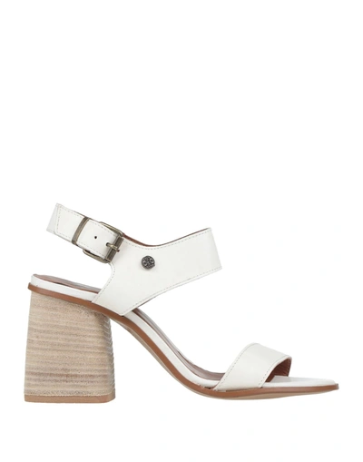Shop Oxs O. X.s. Woman Sandals White Size 7 Soft Leather
