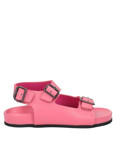 Shop Gallucci Sandals In Salmon Pink