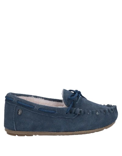 Shop Emu Loafers In Slate Blue