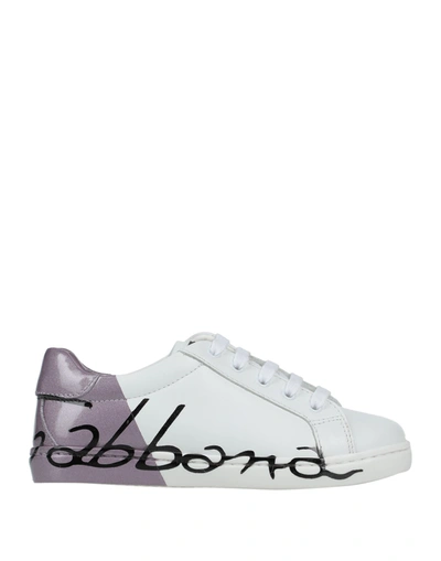 Shop Dolce & Gabbana Toddler Boy Sneakers Lilac Size 10c Soft Leather