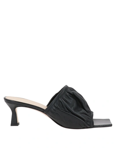 Shop Wandler Woman Sandals Black Size 7.5 Lambskin