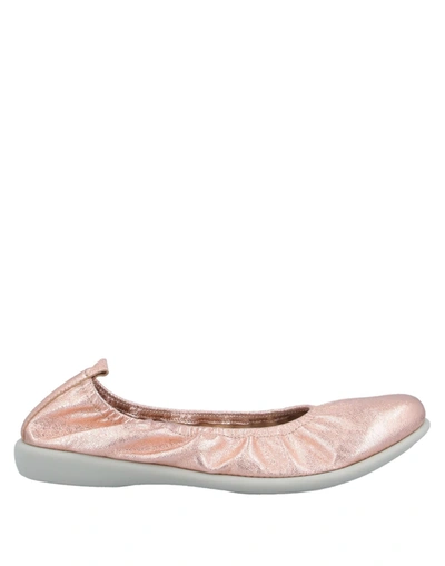 Shop The Flexx Woman Ballet Flats Rose Gold Size 5.5 Soft Leather
