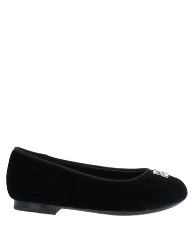 Shop Dolce & Gabbana Toddler Girl Ballet Flats Black Size 9.5c Textile Fibers