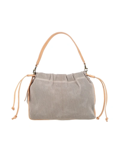 Shop Corsia Woman Handbag Beige Size - Soft Leather