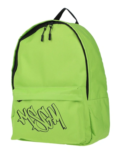 Shop Msgm Backpacks In Green