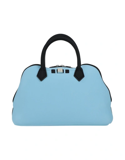 Shop Save My Bag Woman Handbag Light Blue Size - Peek (polyether - Ether - Ketone), Polyamide, Elastane
