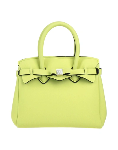 Shop Save My Bag Handbags In Yellow