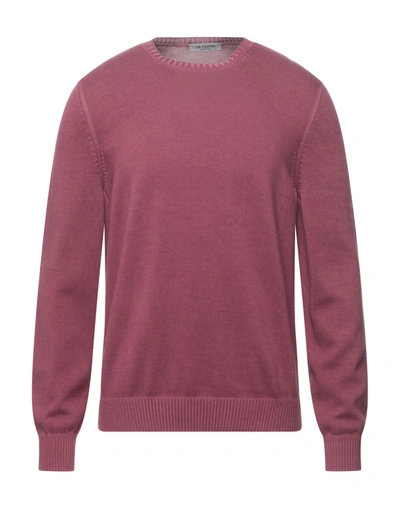 Shop La Fileria Sweaters In Brick Red