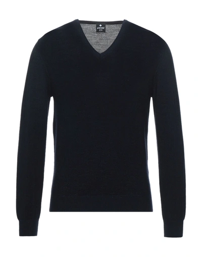 Shop Andrea Fenzi Sweaters In Dark Blue
