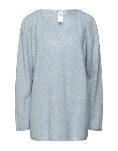 Shop Agnona Sweaters In Sky Blue
