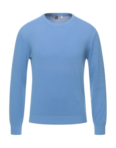 Shop Heritage Sweaters In Pastel Blue