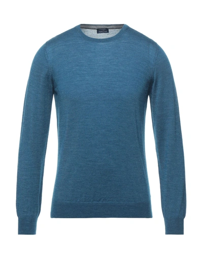 Shop Barba Napoli Sweaters In Pastel Blue