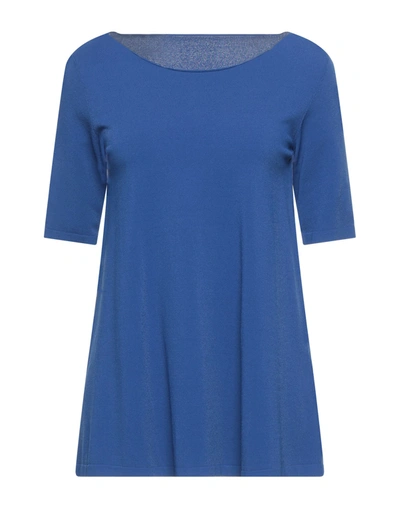 Shop Roberto Collina Woman Sweater Bright Blue Size S Viscose, Polyester
