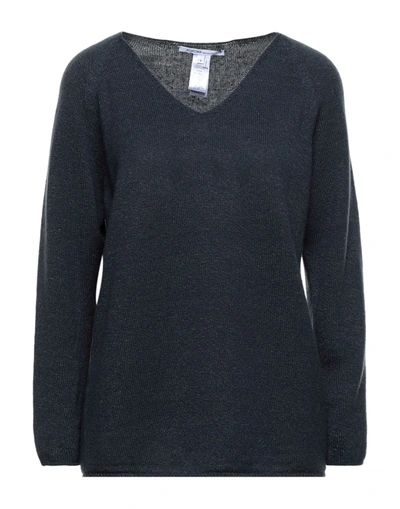 Shop Agnona Sweaters In Dark Blue