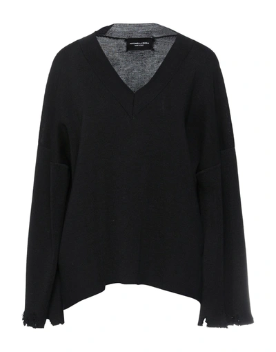 Shop Antonella Rizza Woman Sweater Black Size L Merino Wool