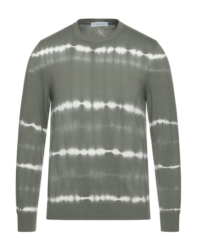 Shop Manuel Ritz Man Sweater Military Green Size Xl Cotton