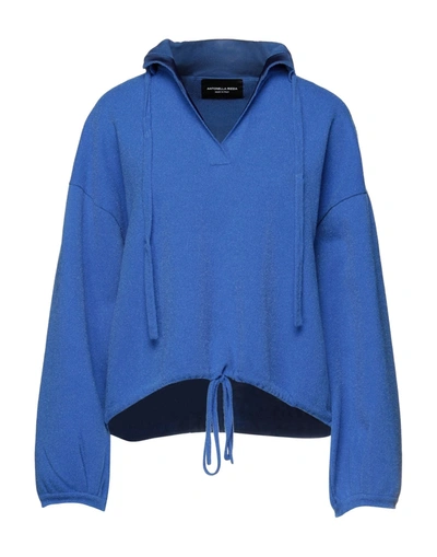 Shop Antonella Rizza Woman Sweater Blue Size S Polyamide, Viscose