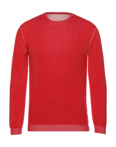 Shop Jurta Man Sweater Red Size 38 Cotton
