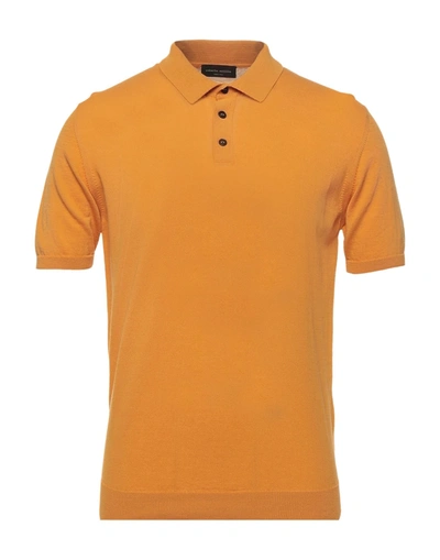 Shop Roberto Collina Man Sweater Orange Size 46 Cotton