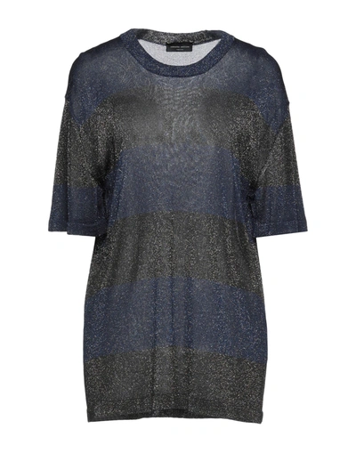 Shop Roberto Collina Woman Sweater Black Size S Viscose, Metallic Polyester