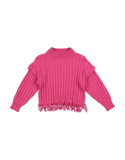 Shop Miss Blumarine Toddler Girl Sweater Mauve Size 6 Viscose, Merino Wool, Polyamide, Cashmere In Purple