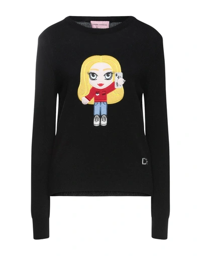 Shop Chiara Ferragni Woman Sweater Black Size L Merino Wool, Cashmere