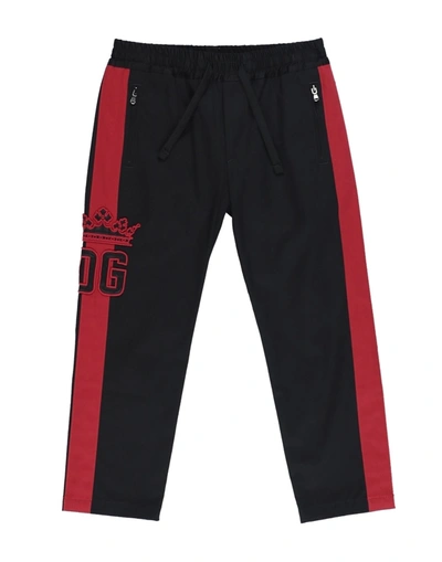 Shop Dolce & Gabbana Toddler Boy Pants Black Size 7 Cotton, Elastane, Polyester, Viscose