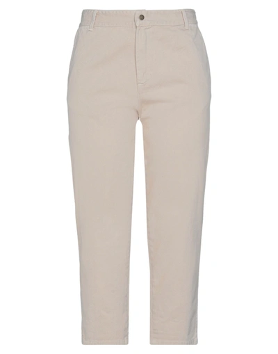 Merci .., Woman Pants Beige Size 10 Cotton In Beige