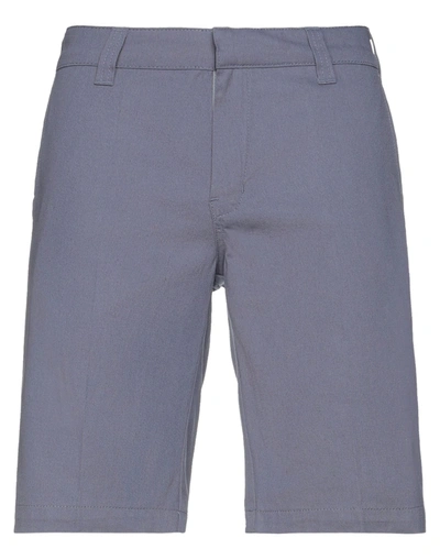 Shop The Future Man Shorts & Bermuda Shorts Slate Blue Size S Cotton