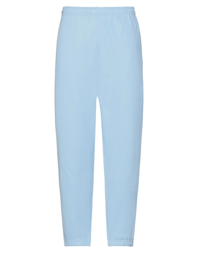 Shop Nike Man Pants Light Blue Size Xxl Cotton, Polyester