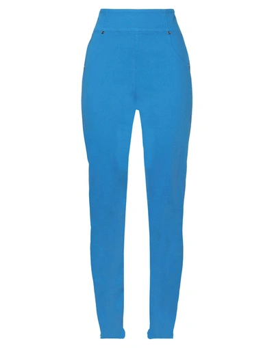 Shop 8pm Woman Jeans Azure Size S Cotton, Lyocell, Elastane In Blue