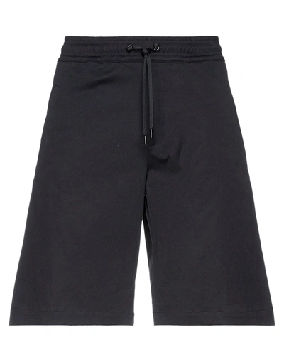 Shop Neil Barrett Man Shorts & Bermuda Shorts Midnight Blue Size 32 Cotton, Elastane