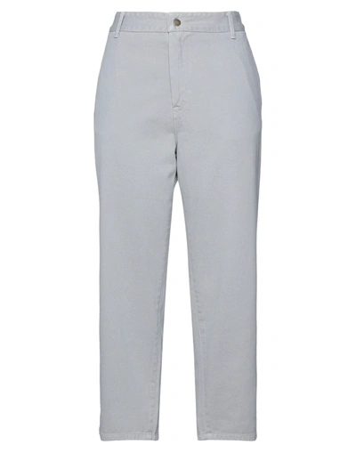 Merci .., Woman Pants Beige Size 8 Polyester, Viscose, Elastane In Grey