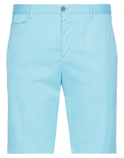 Shop Pt Torino Shorts & Bermuda Shorts In Sky Blue