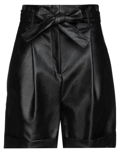 Shop Philosophy Di Lorenzo Serafini Woman Shorts & Bermuda Shorts Black Size 6 Viscose, Polyurethane Resi