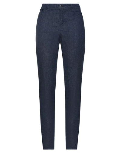 Shop Emporio Armani Woman Jeans Blue Size 29 Cotton, Polyester, Elastane