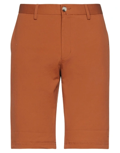 Shop Ben Sherman Man Shorts & Bermuda Shorts Rust Size 34 Cotton, Elastane In Red
